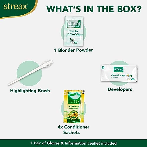 streax ultralights hair highlighting kit enriched with argan amp walnut oil - soft blonde - 210 fl oz 60gr