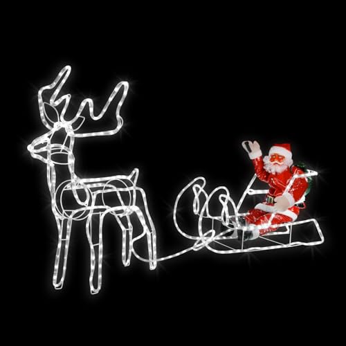 Pridea Weihnachtsdeko 432 LEDs Warmweiß LED Figuren...