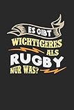 Es gibt wichtigeres als Rugby nur was?: Notizbuch A5 kariert 120 Seiten, Notizheft / Tagebuch / Reise Journal, perfektes Geschenk für Rugby Spieler