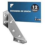 angulos metalicos para madera Estable y duradero: el metal angular está hecho de acero inoxidable de alta calidad, con material sólido para garantizar la robustez y durabilidad de los accesorios de esquina. Esto mantiene la estabilidad de los conectores angulares durante el uso, cumple con el propósito de reparación y refuerzo.