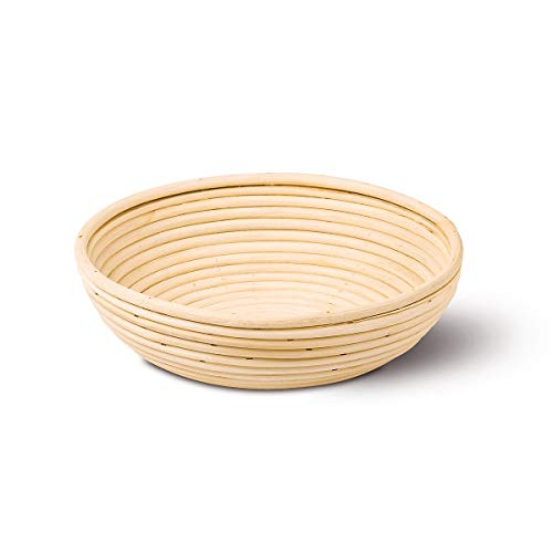 Neustanlo Panier de fermentation en osier (rond, 25 cm, 1,5 kg) Cover
