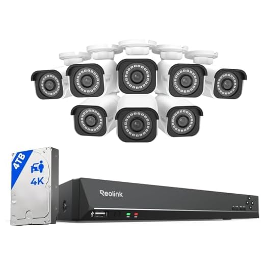 4K Security Camera System with Smart Detection