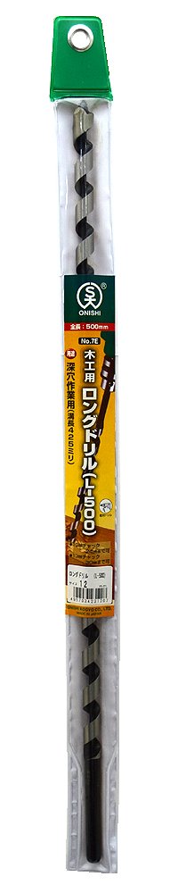 Amazon.co.jp: 大西工業 ロングドリル＜L-500＞（NO．7E） 12mm : DIY
