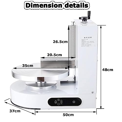 Esparcidor eléctrico de crema para tartas, herramienta de glaseado portátil y ajustable para hornear pasteles de cumpleaños, raspador automático y más suave para un acabado perfecto