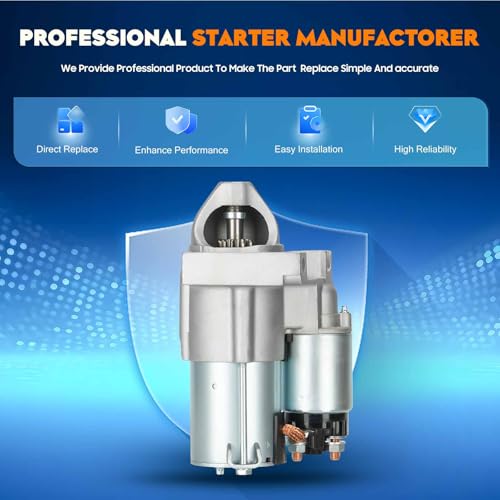 New Starter (Only for Auto) for Chevrolet Equinox 3.4L 07-09, for Malibu 06-07 3.9L 07-10 3.5L, for Pontiac G6 06-09 3.9L 07-10 3.5L, for Torrent 07-09 3.4L, Fit for Saturn Aura 07-08 VUE 08-09 3.5L by TadaMark - Image 3