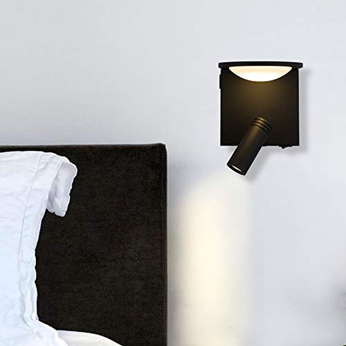 Aplique de pared moderno ajustable con interruptor y puerto USB para iluminación de diseño 3