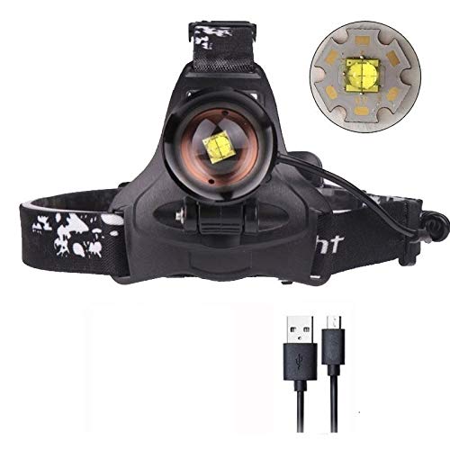 Headlight المصباح قوي أدى كشافات التكبير رئيس ضوء رئيس مصباح مصباح يدوي الشعلة فانوس