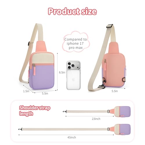 Image of Birthday Back to School Gifts for Teen Girls 8-12, Fanny Pack Crossbody Bag | 8 9 10 11 12 Year Old Girl Birthday Gifts, Kids Sling Bag Purse Travel Essential, Preppy Fashion Tween Girl Gift Trendy Stuff
