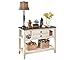Ashley Furniture Signature Design - Whitesburg Dining Room Server - 2 Drawers and 2 Cubbies - Vintage Casual - Brown/Cottage White