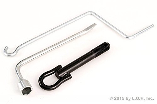 Red Hound Auto Spare Tire Tool Kit Compatible with Toyota Prius, Yaris, Corolla