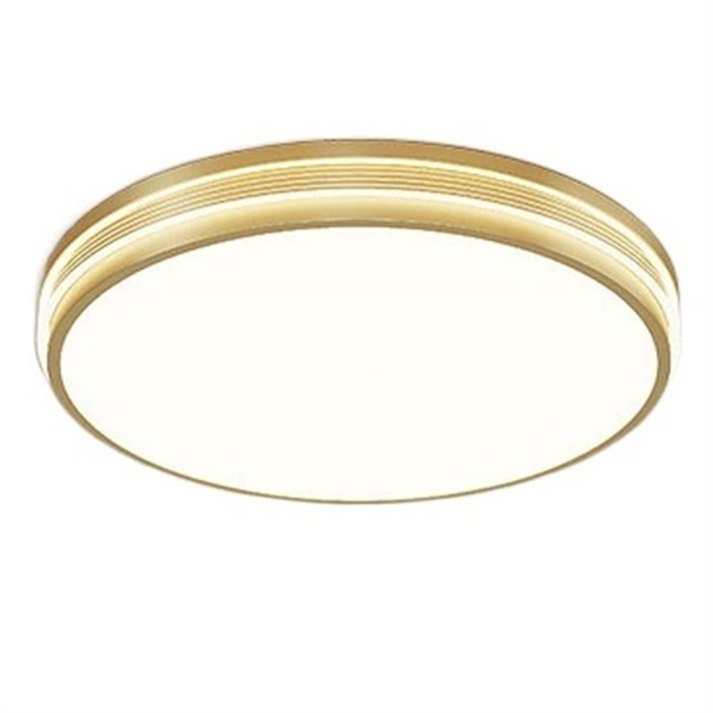 Plafonnier moderne à encastrer LED or de 52cm pour chambre et couloir