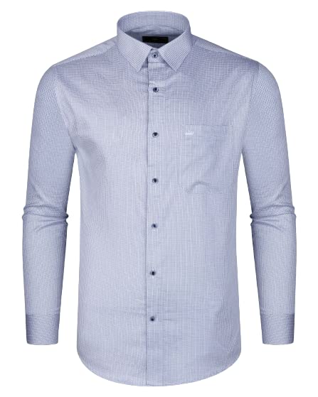 FRENCH CROWN Ship Cove Blue Printed Super Soft Premium Cotton Shirt