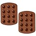 ROSANNA PANSINO by Wilton 12-Cavity Silicone Swirl Candy Molds, Multi-pack of 2