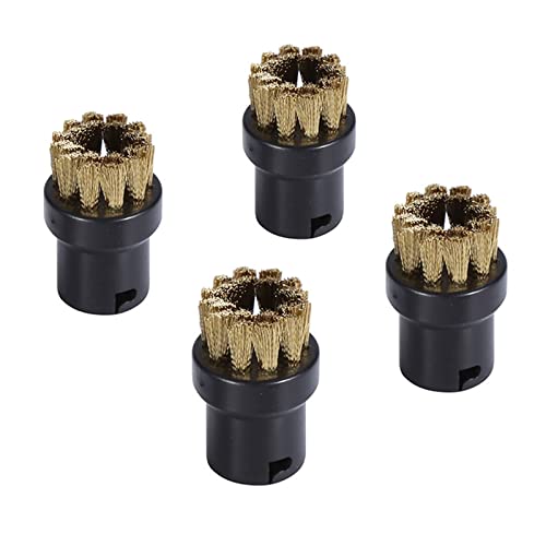 DANS 4 Pièces Accessoires pour Nettoyeurs à Vapeur Brosse Ronde de Nettoyage à Vapeur Buses à Fente Brosses Remplaçables pour Nettoyeurs à Vapeur SC1 SC2 SC3 SC4 SC5 SC6 SC7