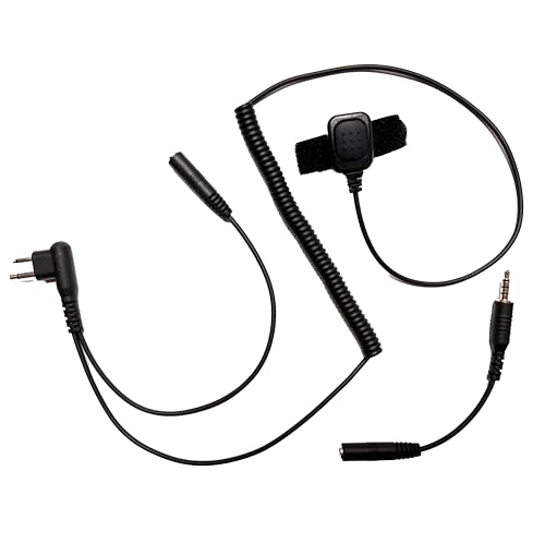 Arrowmax ACD35PTT-M1 ユニバーサル 2ピン M1 - 3.5mm オーディオアダプター ワンタッチPTT付き Motorola CP200D R2 DEP450 BPR40D CP200 CP185 BPR40 ラジオ & インラインマ