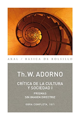 Cr�tica de la cultura y sociedad I: 71 (B�sica de Bolsillo)
