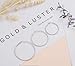 Silver And Gold Plate Hoop Earrings Set For Women Jewelry Diamond Cut 3 Pairs Gold And Luster (GL1: All Silver Diamond Cut)