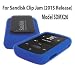 Silicone Skin Case Cover For SanDisk Clip Jam MP3 Player 2015 Release (Model SDMX26), Blue