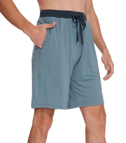 WiWi Soft Pajama Bottoms Shorts for Men Sports Pjs Sleep Summer Short Pants Viscose from Bamboo Loungewear S-XXL2