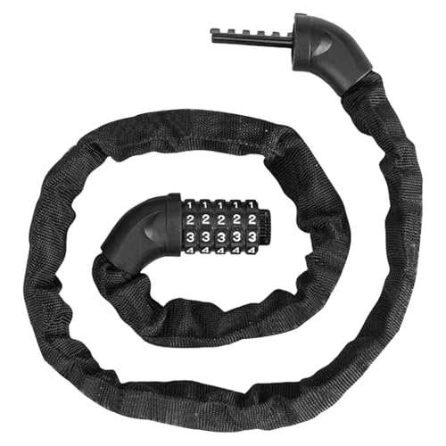 Candados de combinación de ciclismo, antirrobo de 5 dígitos reiniciables, contraseña de ciclismo para motocicletas, puertas, puertas, vallas, parrillas, montaña, carretera