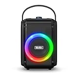 BinBin Bluetooth Speaker,60w Loud Outdoor Bluetooth Speakers with Subwoofer Punchy Bass, 100dB...