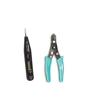 TAPARIA MDTN 82, WS05 Wire Stripper with Digital Tester