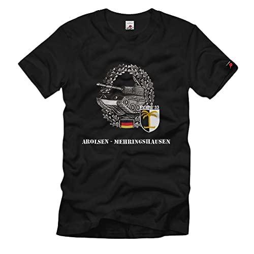 T-shirt Pz Btl 33 Arolsen Mehringhausen honorer l'histoire en noir XXL
