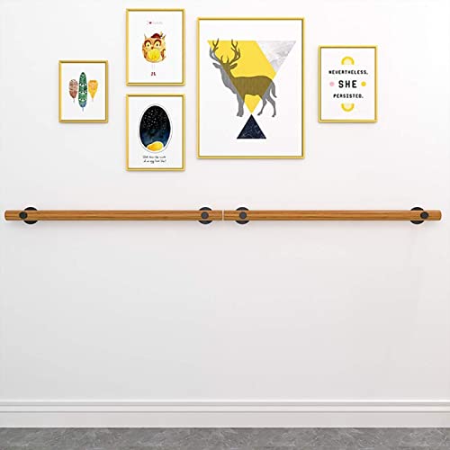 Rambarde d'escalier intérieure en bois avec kit de fixation murale pour maison