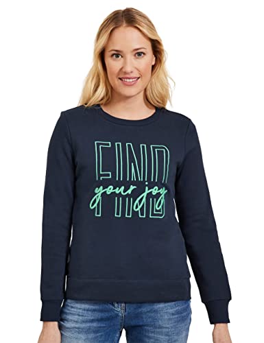 CECIL Damen B302270 Sweatshirt, deep Blue, M