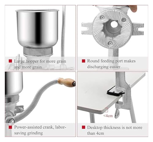 Molinillo de grano manual regulable para moler trigo y maiz 3