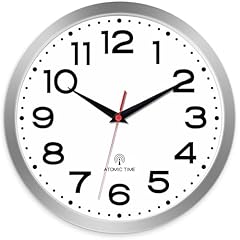 Roymnie Atomic Wall Clock 10 Inch, Modern Clock Battery Operated Classic Analog Decorative for Roymnie Atomic Wall Clock 10 Inch, Modern Clock Battery Operated Classic Analog Decorative for item