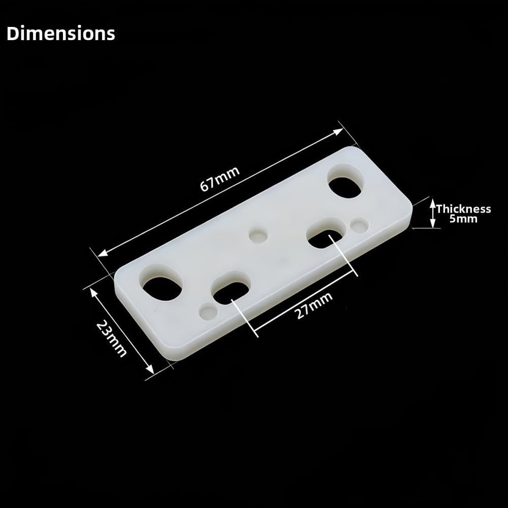 Cuneo Plastico per Serratura 63mm Cuneo Plastico per Serratura(White 100 pcs)