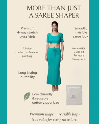 Image of Women's Saree Shapewear - Slim Fit Stretchable Petticoat for Sarees | Comfortable Waistband | Body Shaping Underskirt