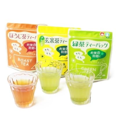 お茶 ティーバッグ バラエティーセット 9袋(緑茶・玄米茶・ほうじ茶 3種×3袋)