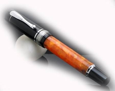 Amazon ワンチャー Wancher イタリアの太陽 オレンジレジンオーバーサイズ 万年筆 黒 銀 ブラック シルバー 万年筆 文房具 オフィス用品 Amazon ワンチャー Wancher イタリアの太陽 オレンジレジンオーバーサイズ 万年筆 黒 銀 ブラック シルバー 万年筆 文房具 オフィス用品