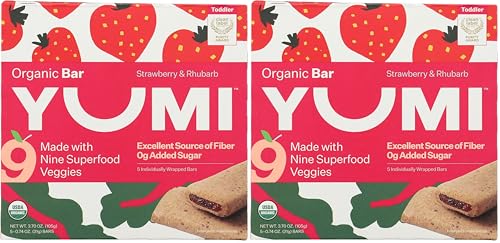 Yumi, Bars Toddler Strawberry Rhubarb Organic, 3.7 Ounce (Pack of 2) image 3