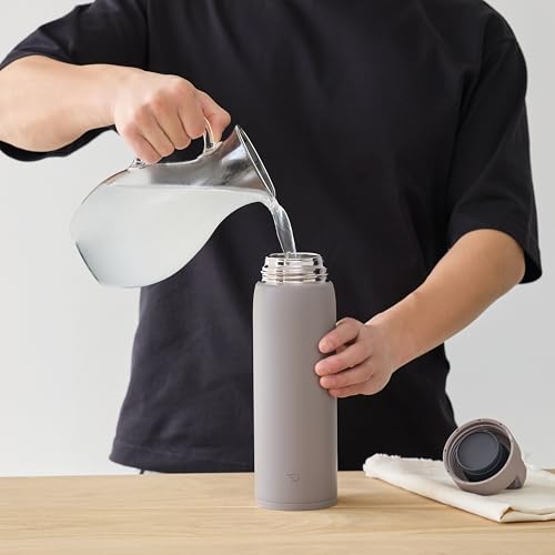 Image of Zojirushi SU-DA Stainless Vacuum Mug 34 oz (1 Liter) Mineral Gray, BPA-free
