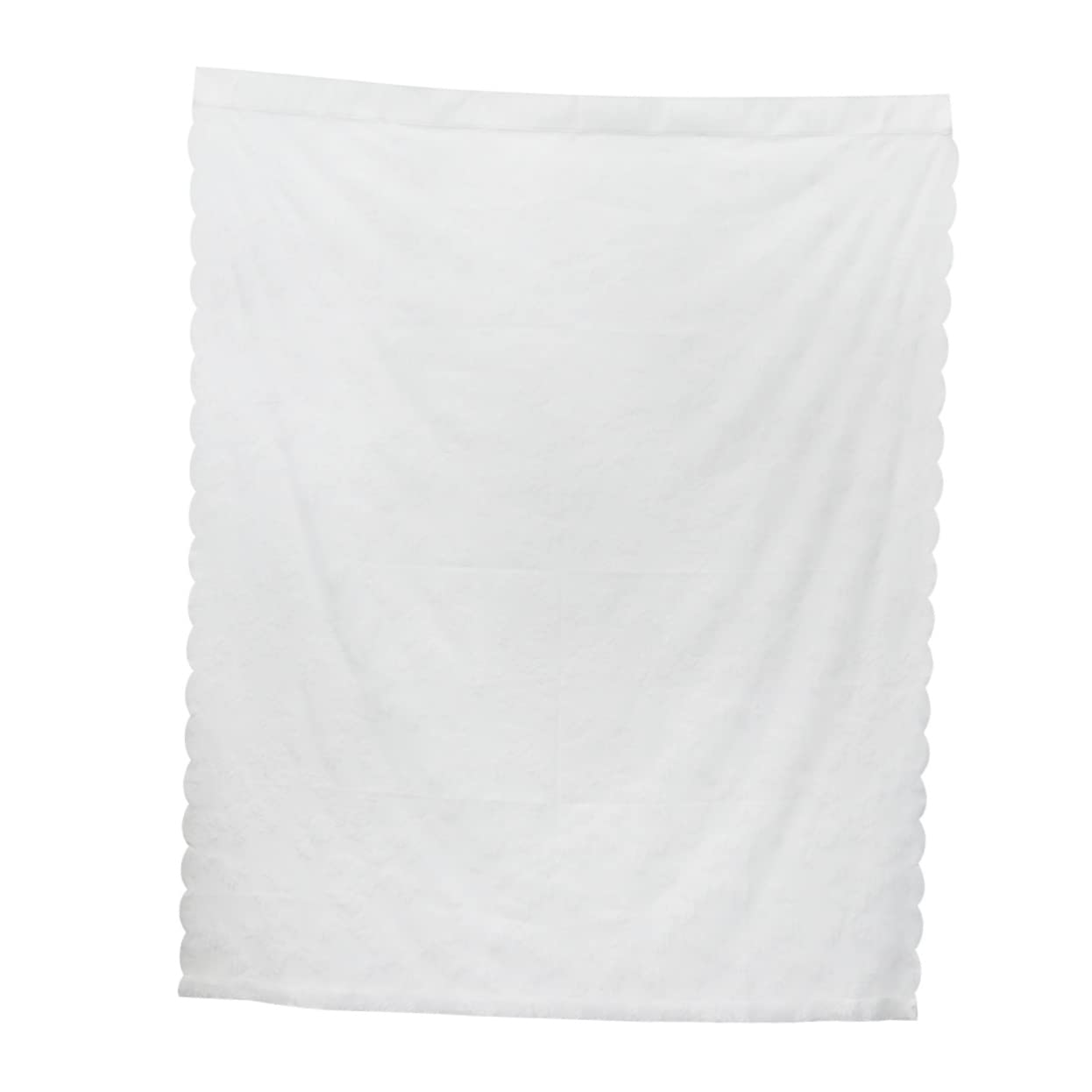 Cortinas transparentes blancas de gasa y encaje para ventanas sin taladrar