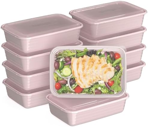 Bentgo® Prep 1-Compartment Containers - 20-Piece Meal Kit with 10...
