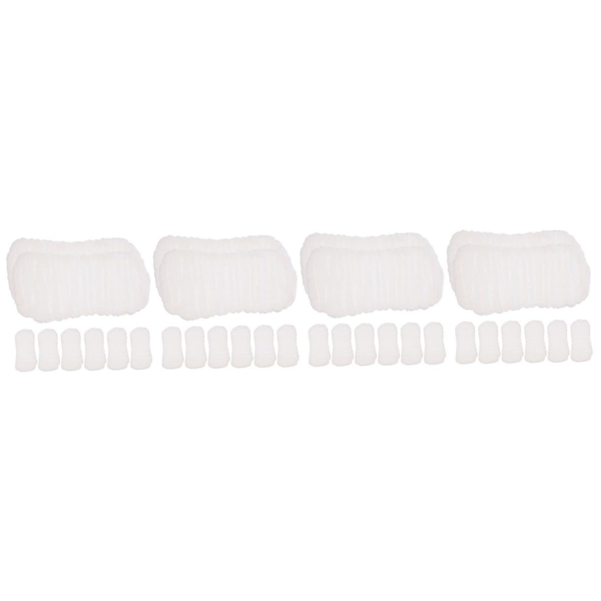 HEMOTON 32 Pièces couche de lingette bebe lavable lingette bébé lavable Langes absorbants couches doublure de couche en tissu doublure de couche réutilisable coton blanche