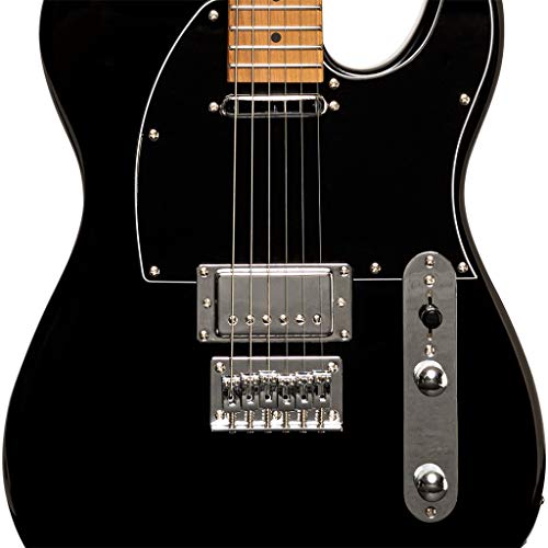 Stagg SET-PLUS BK – Guitare électrique Vintage série »T »- plus – noire - Les Beatles, Paul McCartney, John Lennon, RIngo Starr, George Harrison Stagg SET-PLUS BK - Guitare électrique Vintage série ''T''- plus - noire – Image 4