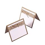 VALICLUD 20 piezas Tarjetas de Lugar Retro para Bodas y Fiestas Tarjetas de Mesa de Pastoral Decoración Elegante para Eventos y Celebraciones