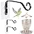 DECOHS 3 Pcs Window Bird Feeder Hanger Hook- Strong Load-Bearing Hanging Bird Feeder Hooks- Window Mounted Bird Feeder Bracket for Bird Feeders, Wind Chimes & Plants (Bird Feeder Not Included)