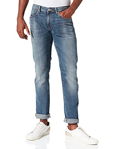 Armani Exchange SLIM MEDIUM BLUE WASH with a few