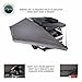 Overland Vehicle Systems HD Nomadic 180 LTE Dark Grey Awning with Black Travel Cover | 280G Poly Cotton Ripstop Material | 59 Sq Ft of Coverage | Easy Installation