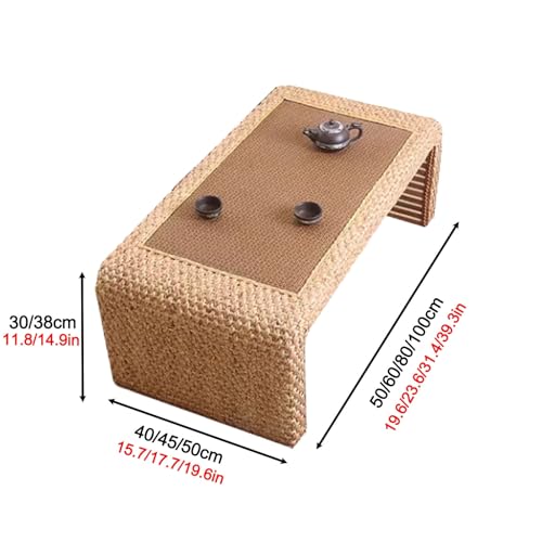 Table basse en rotin naturel compacte pour optimiser les petits salons et balcons - 3