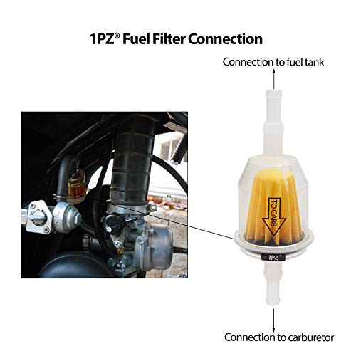 1Pz Khx-F01 Premium 1/4" And 5/16" Inch Universal Fuel Filter Barbed Clear Replacement For Honda Kohler Toro (Pack Of 10) #TOP4