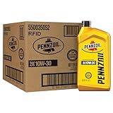 Pennzoil 10W-30 Motor Oil, 1 Quart (6 Pack)