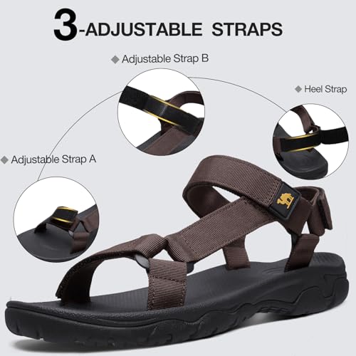 CAMELSPORTS Men's Hiking Sandals Open Toe Outdoor Beach Sandal Waterproof Sport Sandals Water Shoes for Athletic Walking4