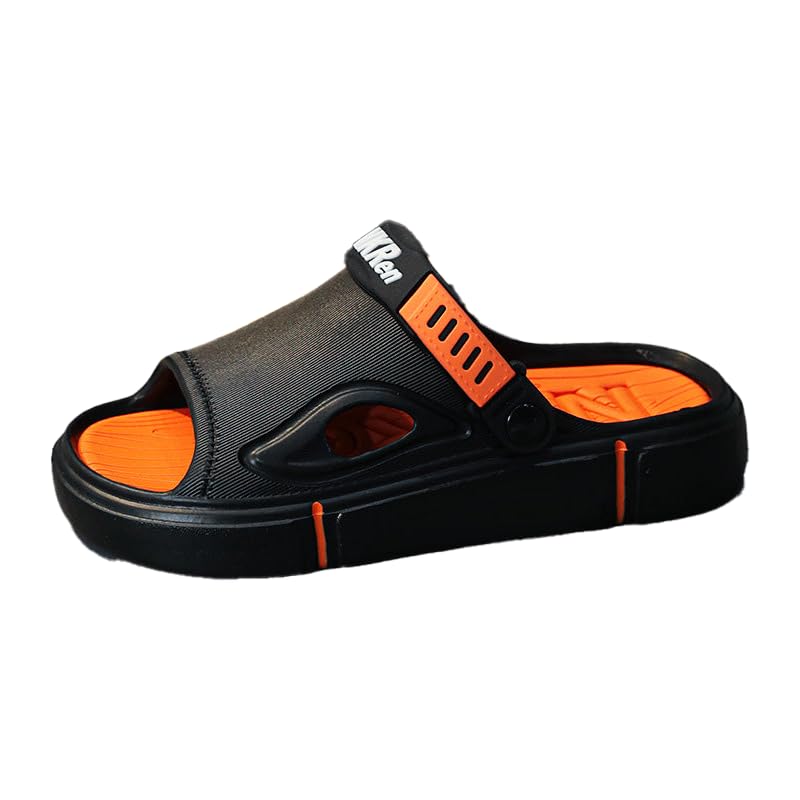 Men's Trendy Anti-Skid Beach Slides Sandals, Men’s Lightweight Comfort Fit Slides Slip-on Soft and Supportive - Main Image